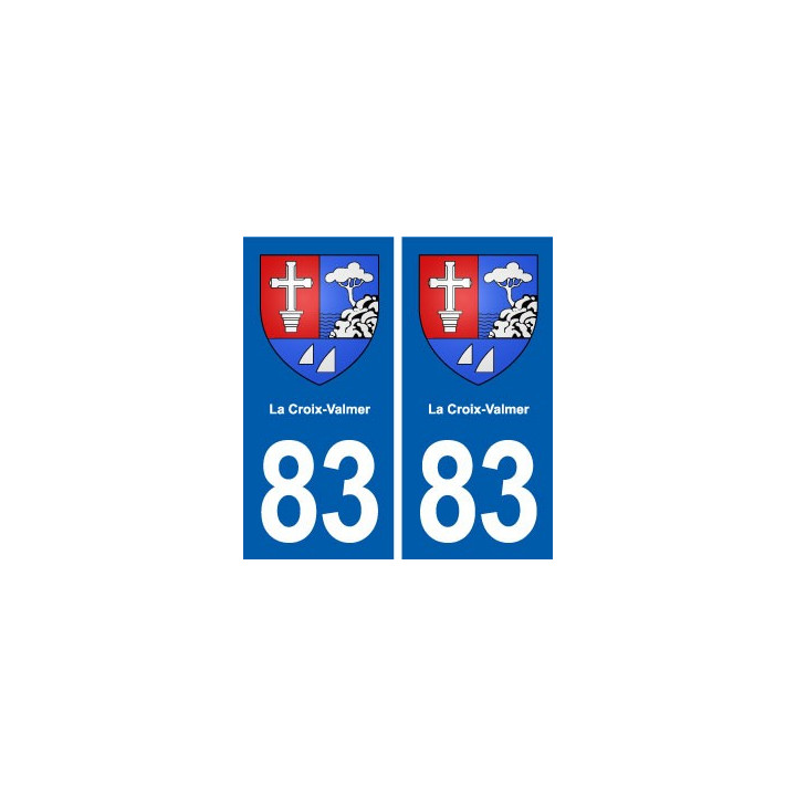 83 La Croix-Valmer blason autocollant plaque stickers ville