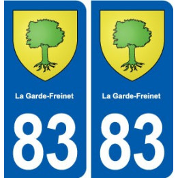83 La Garde-Freinet blason autocollant plaque stickers ville