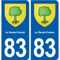 83 La Garde-Freinet blason autocollant plaque stickers ville