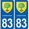 83 La Garde-Freinet blason autocollant plaque stickers ville