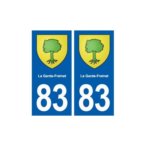 83 La Garde-Freinet blason autocollant plaque stickers ville