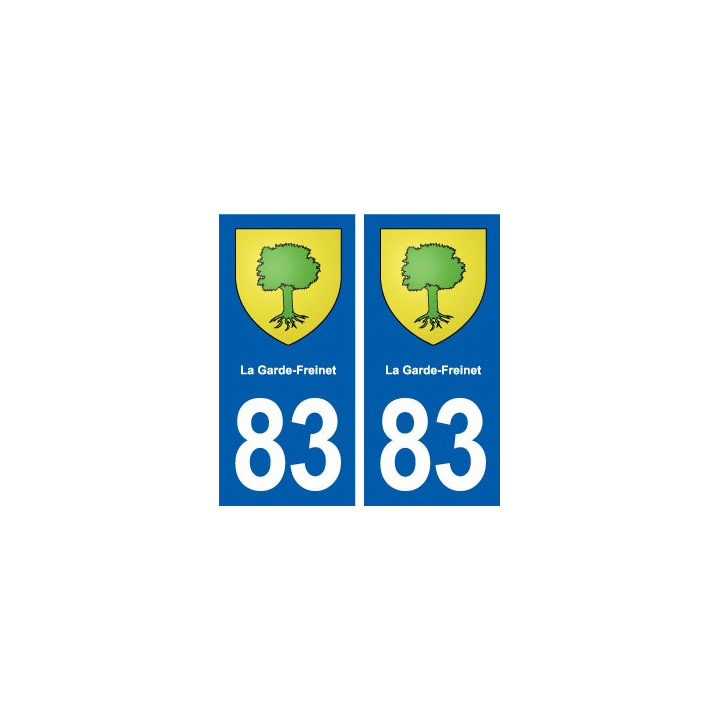 83 La Garde-Freinet blason autocollant plaque stickers ville