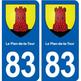 83 Le Plan-de-la-Tour blason autocollant plaque stickers ville