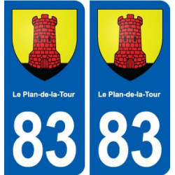 83 Le Plan-de-la-Tour blason autocollant plaque stickers ville