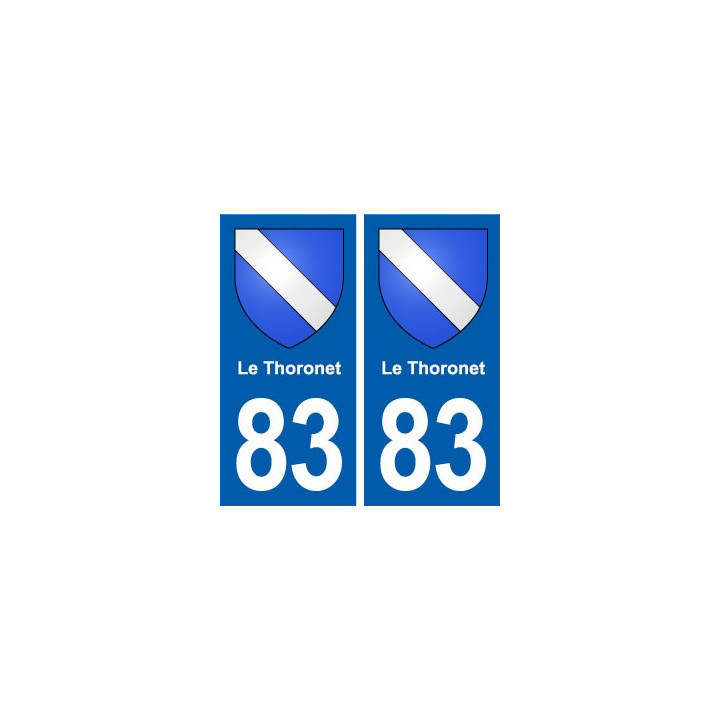 83 Le Thoronet blason autocollant plaque stickers ville