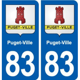 83 Puget-Ville blason autocollant plaque stickers ville