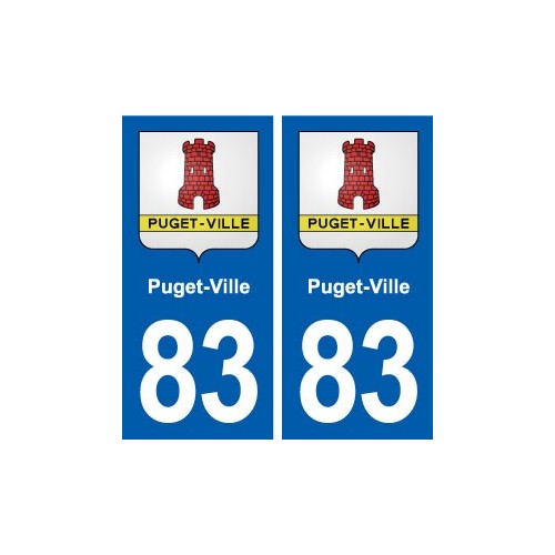 83 Puget-Ville blason autocollant plaque stickers ville