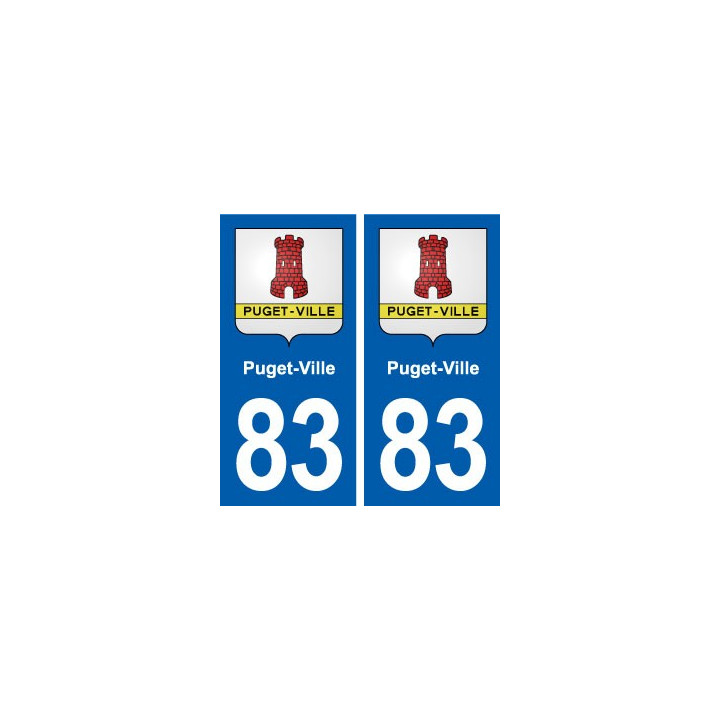 83 Puget-Ville blason autocollant plaque stickers ville