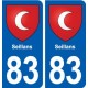 83 Seillans blason autocollant plaque stickers ville