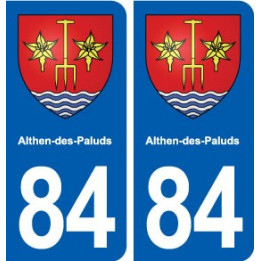 84 Althen-des-Paluds blason autocollant plaque stickers ville