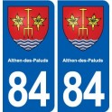 84 Althen-des-Paluds blason autocollant plaque stickers ville