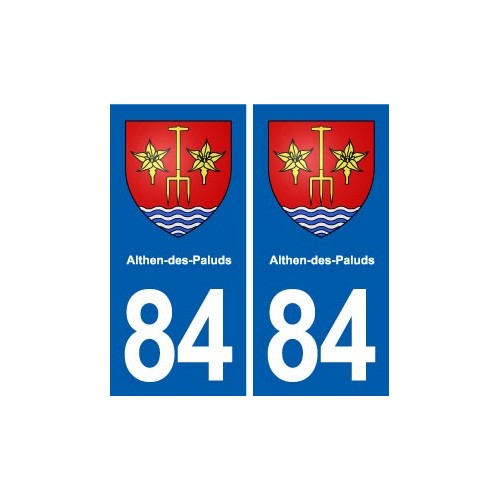 84 Althen-des-Paluds blason autocollant plaque stickers ville