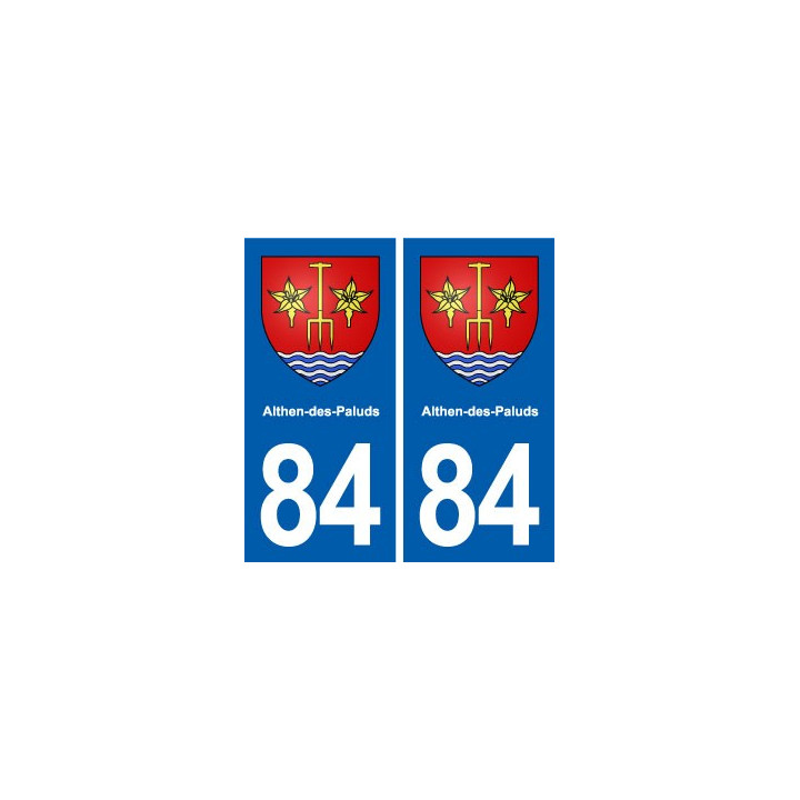 84 Althen-des-Paluds blason autocollant plaque stickers ville