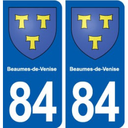 84 Beaumes-de-Venise blason autocollant plaque stickers ville