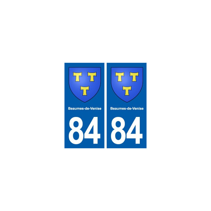 84 Beaumes-de-Venise blason autocollant plaque stickers ville