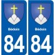 84 Bédoin blason autocollant plaque stickers ville