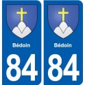 84 Bédoin blason autocollant plaque stickers ville