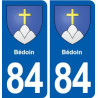84 Bédoin blason autocollant plaque stickers ville