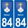 84 Bédoin blason autocollant plaque stickers ville