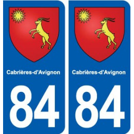 84 Cabrières-d'Avignon blason autocollant plaque stickers ville