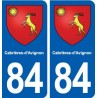 84 Cabrières-d'Avignon blason autocollant plaque stickers ville