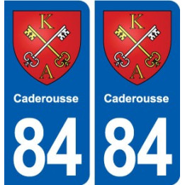 84 Caderousse blason autocollant plaque stickers ville