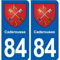 84 Caderousse blason autocollant plaque stickers ville