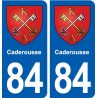 84 Caderousse blason autocollant plaque stickers ville