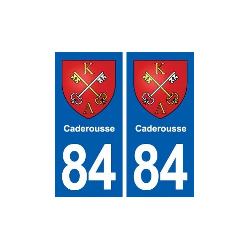 84 Caderousse blason autocollant plaque stickers ville
