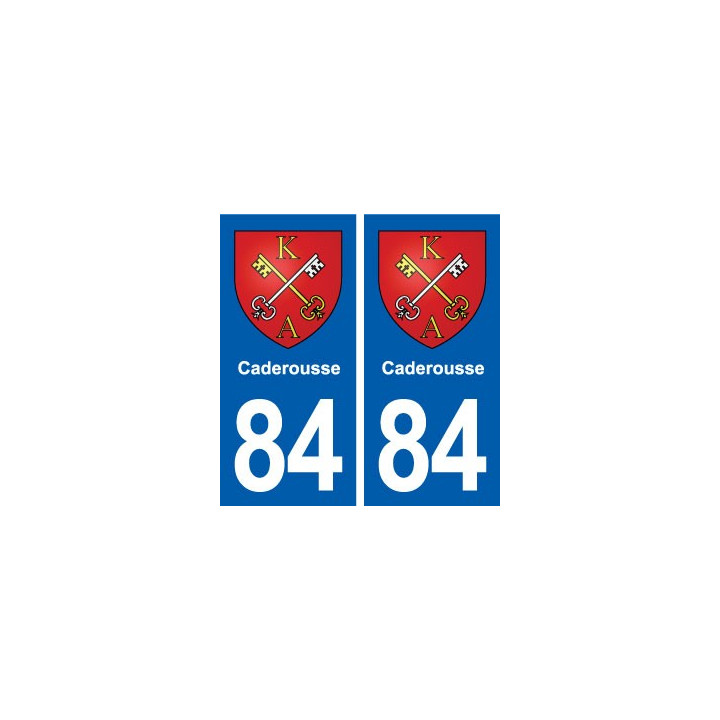 84 Caderousse blason autocollant plaque stickers ville