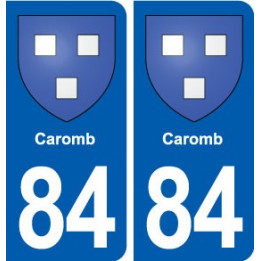 84 Caromb blason autocollant plaque stickers ville