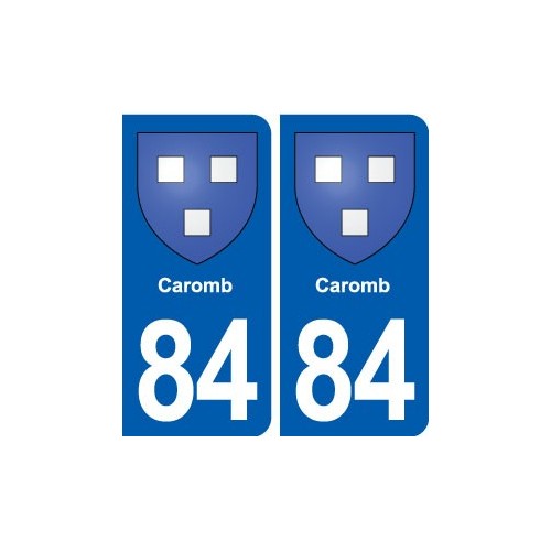 84 Caromb blason autocollant plaque stickers ville