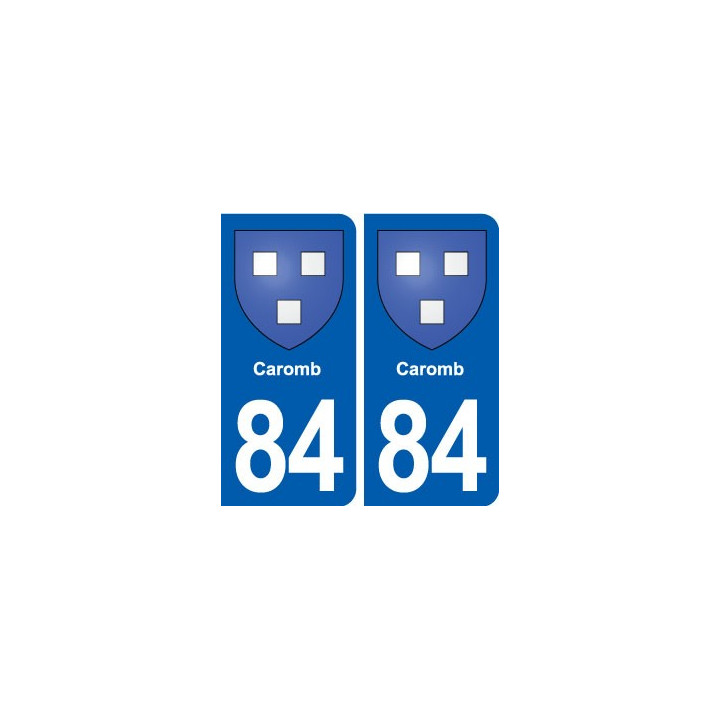 84 Caromb blason autocollant plaque stickers ville