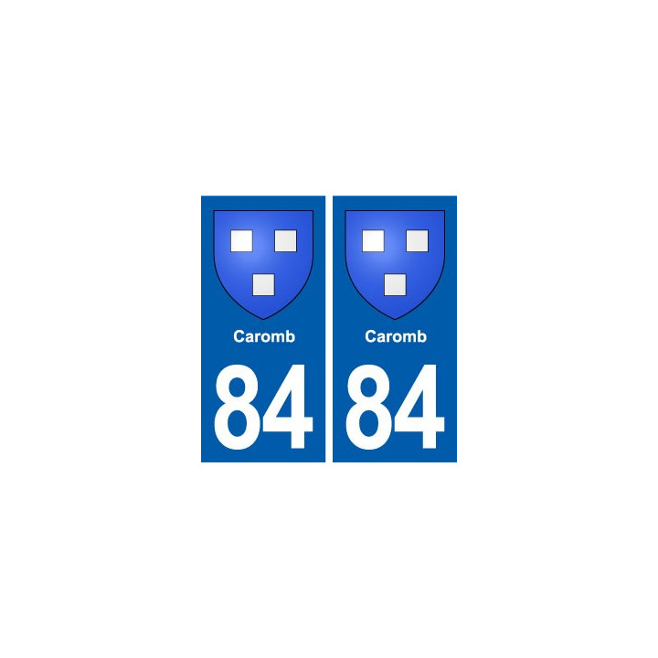 84 Caromb blason autocollant plaque stickers ville