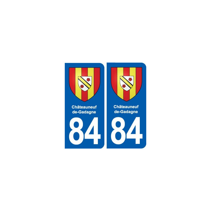 84 Châteauneuf-de-Gadagne blason autocollant plaque stickers ville