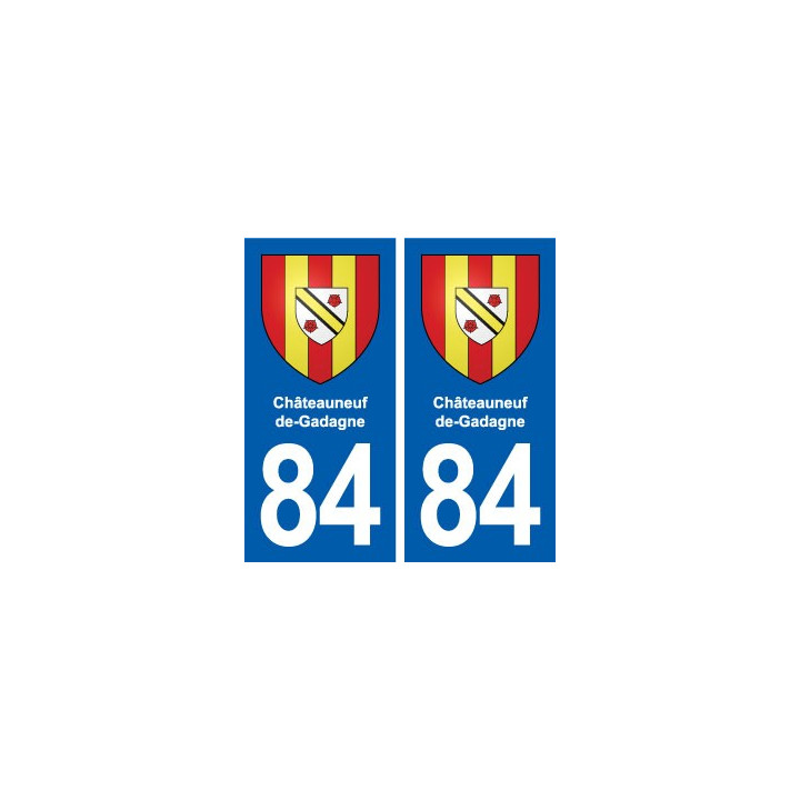 84 Châteauneuf-de-Gadagne blason autocollant plaque stickers ville