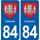 84 Cucuron blason autocollant plaque stickers ville