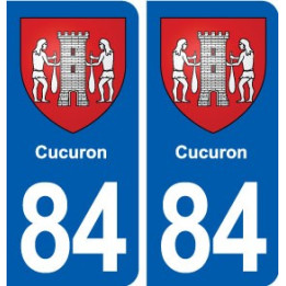 84 Cucuron blason autocollant plaque stickers ville