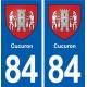 84 Cucuron blason autocollant plaque stickers ville