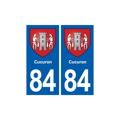 84 Cucuron blason autocollant plaque stickers ville