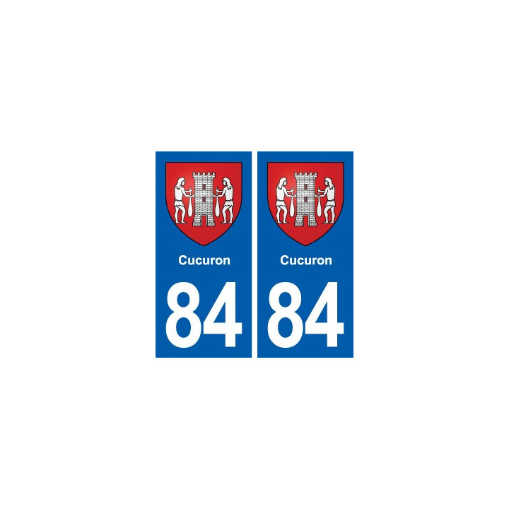 84 Cucuron blason autocollant plaque stickers ville