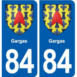 84 Gargas blason autocollant plaque stickers ville