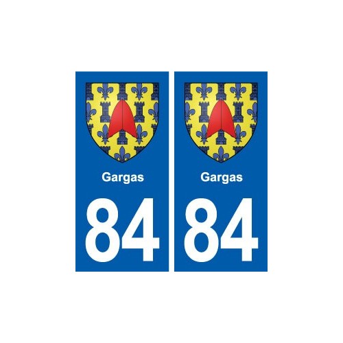 84 Gargas blason autocollant plaque stickers ville
