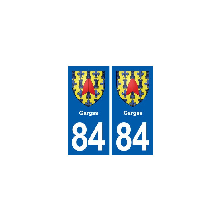 84 Gargas blason autocollant plaque stickers ville