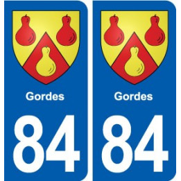 84 Gordes  blason autocollant plaque stickers ville