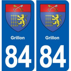 84 Grillon blason autocollant plaque stickers ville