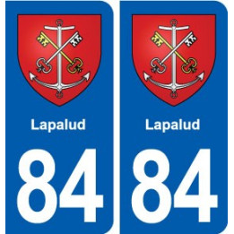84 Lapalud blason autocollant plaque stickers ville