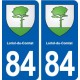 84 Loriol-du-Comtat  blason autocollant plaque stickers ville
