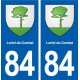 84 Loriol-du-Comtat  blason autocollant plaque stickers ville