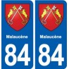 84 Malaucène blason autocollant plaque stickers ville
